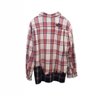 SOD Co. Distressed Layered Plaid Long Sleeve Shirt