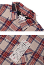 SOD Co. Distressed Layered Plaid Long Sleeve Shirt