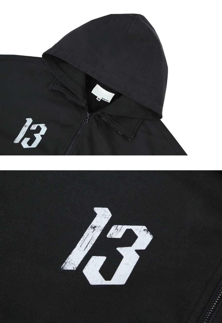 SOD Co. Soccer Layered Zip Up Hoodie