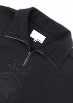SOD Co. Star Embroidered Half Zip Sweatshirt