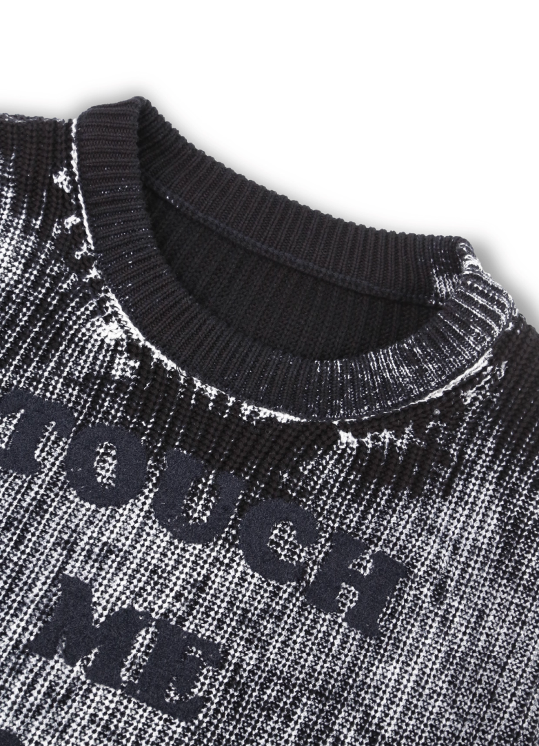 SOD Co. Rock Reverse Printed Knit Sweater