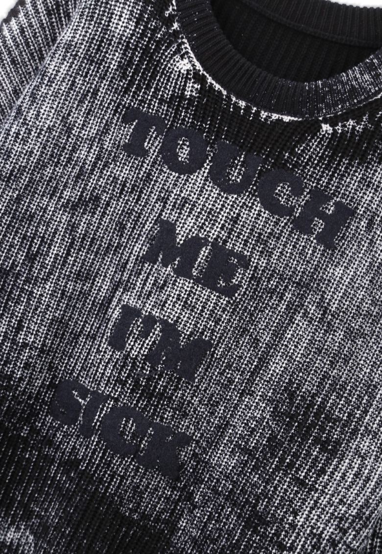 SOD Co. Rock Reverse Printed Knit Sweater
