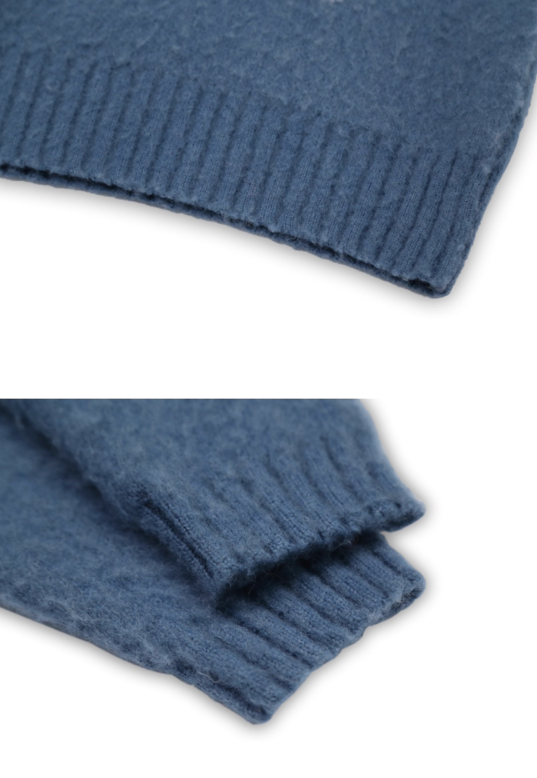 SOD Co. Mohair Blend Jacquard Knit Sweater