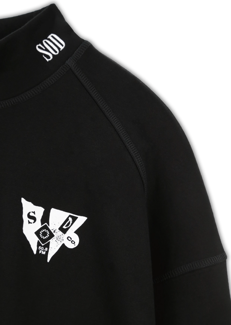 SOD Co. Mockneck Long Sleeve Tee