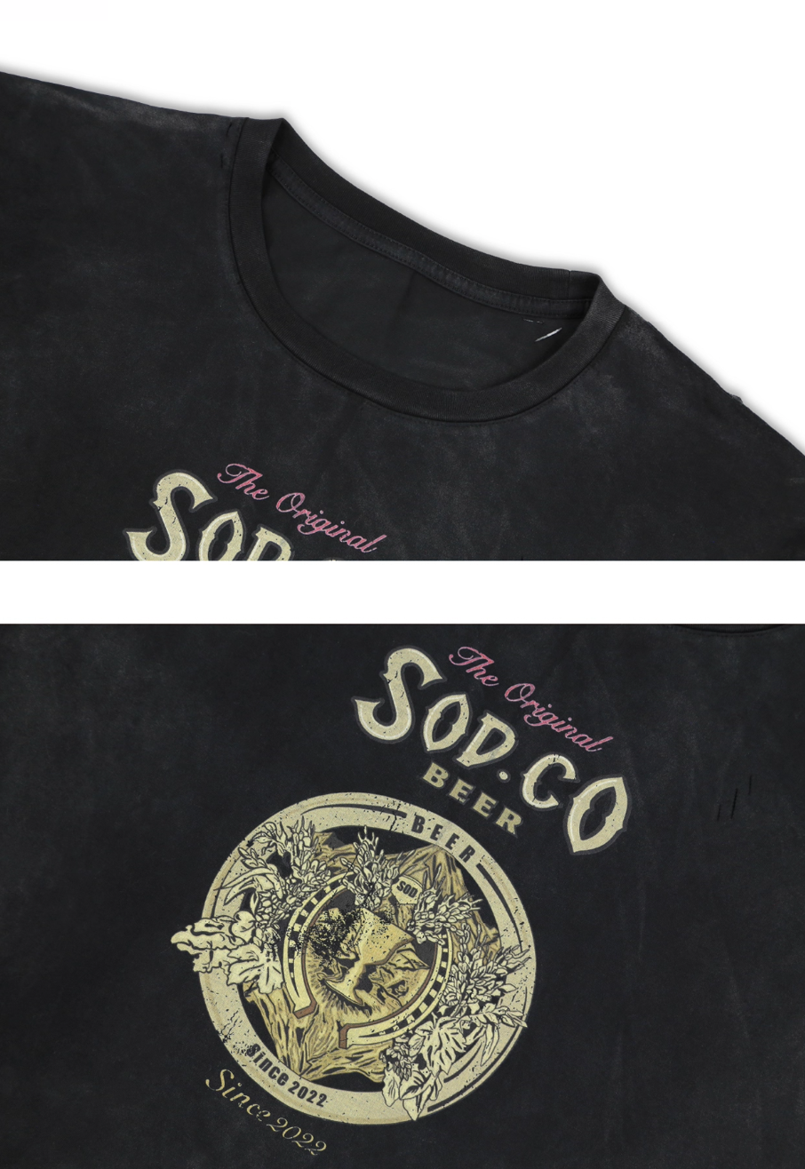SOD Co. Olympia Print Distressed Vintage Tee