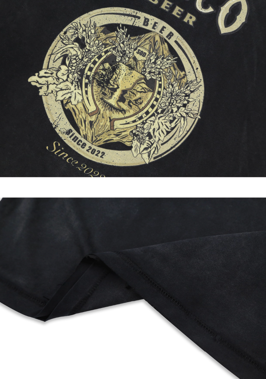 SOD Co. Olympia Print Distressed Vintage Tee