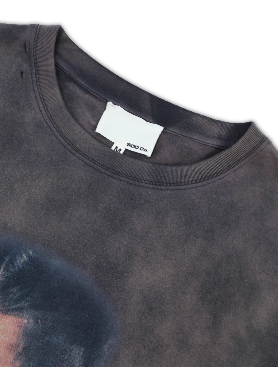 SOD Co. Artwork Print Distressed Washed Tee