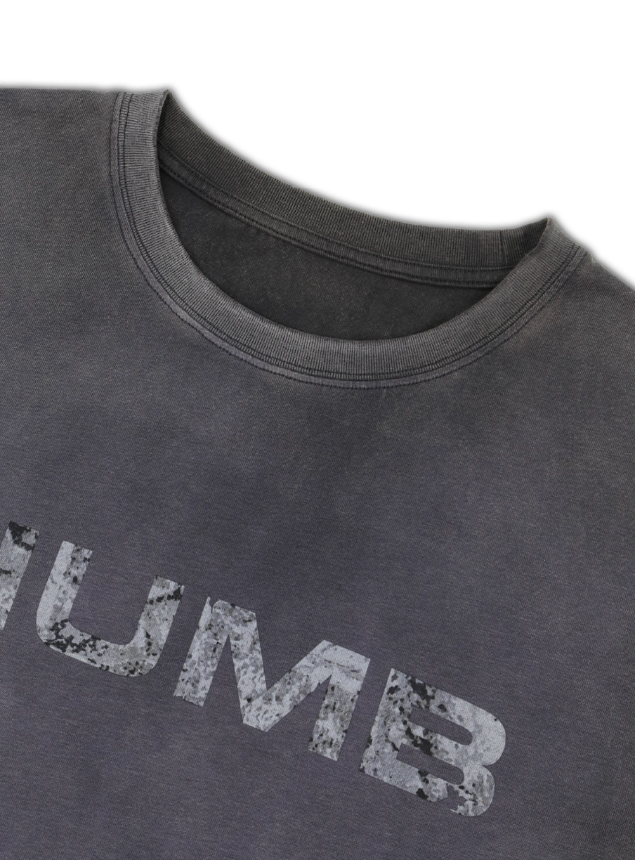SOD Co. NUMB Print Distressed Washed Tee
