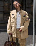 STEEPC Khaki Patch Embroidery M-65 Field Jacket