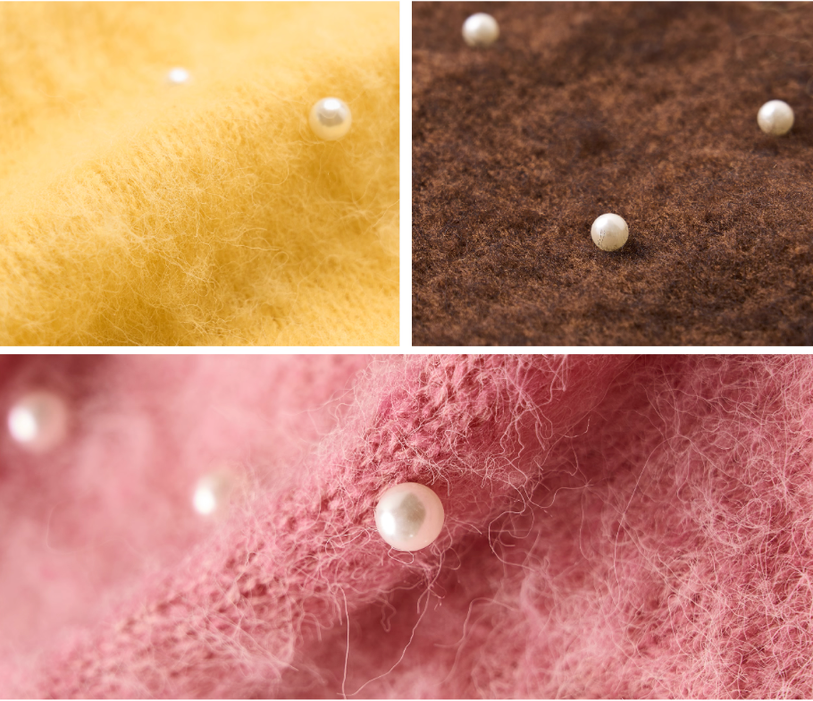 STEEPC Wool Blend Pearl Knit Cardigan