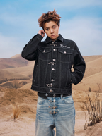 YADcrew Snap Button Denim Jacket