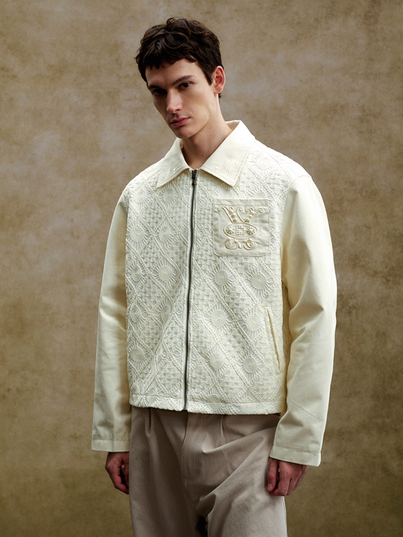 YADcrew Lace Knit Jacket