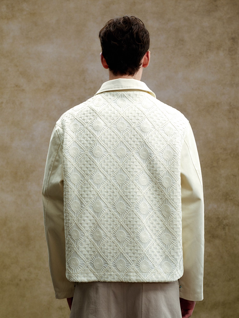 YADcrew Lace Knit Jacket