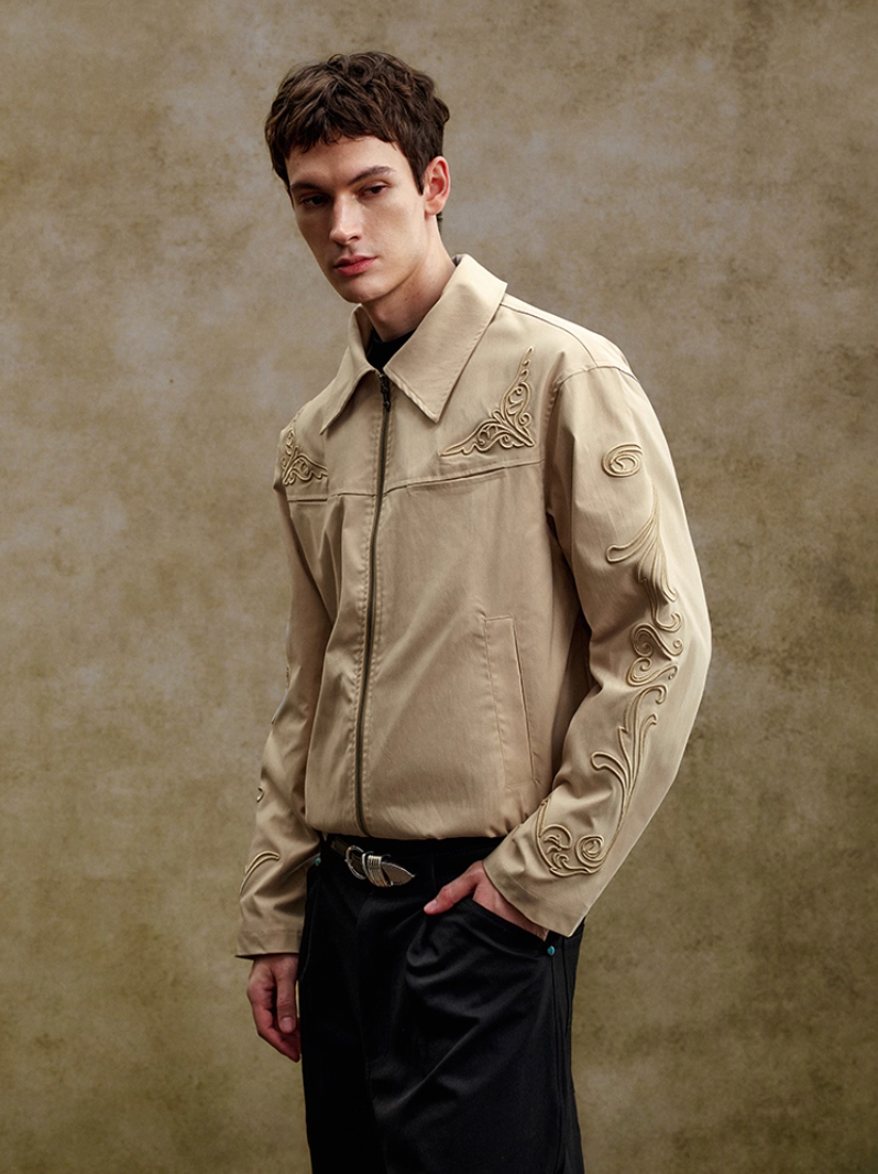 YADcrew 3D Embroidered Work Jacket