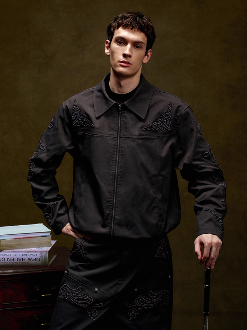 YADcrew 3D Embroidered Work Jacket
