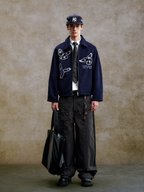 YADcrew Sequin Floral Peace Dove Jacket