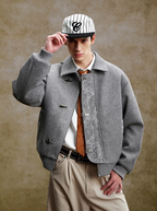 YADcrew Embroidered Quilted Jacket