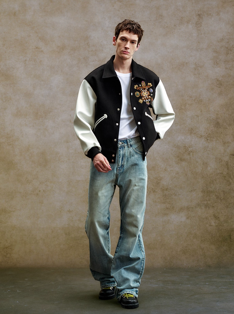 YADcrew Washed Whisker Jeans