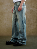 YADcrew Washed Whisker Jeans