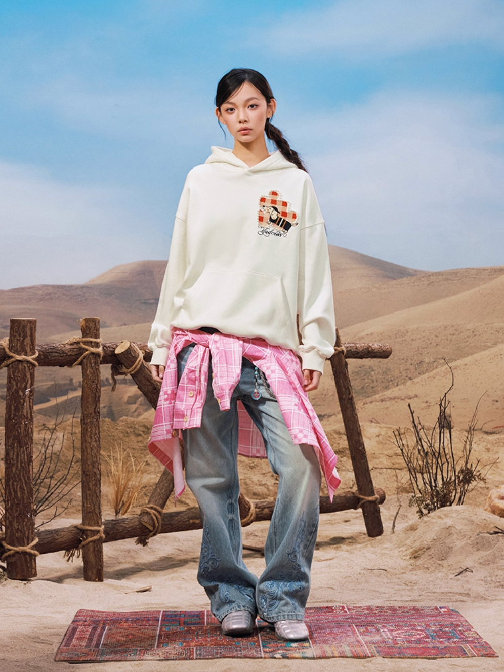 YADcrew Dachshund Puzzle Pearl Embroidery Hoodie