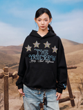 YADcrew Colorful Hot Bead Star Hoodie