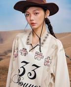 YADcrew Ethnic Puzzle Long Sleeve Polo Soccer Jersey