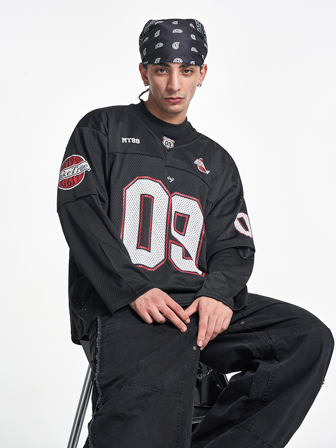 F3F Select 09 Numbered Mesh Long Sleeve Hockey Jersey