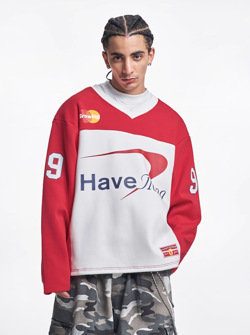 F3F Select Graphic Air Cotton Long Sleeve Hockey Jersey