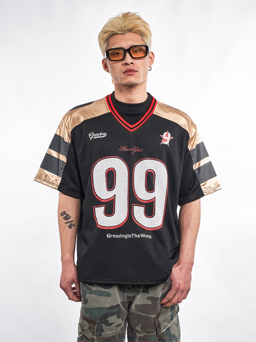 F3F Select Black and Gold 99 Mesh Hockey Jersey