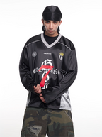 F3F Select Number 7 Crown Badge Long Sleeve Hockey Jersey