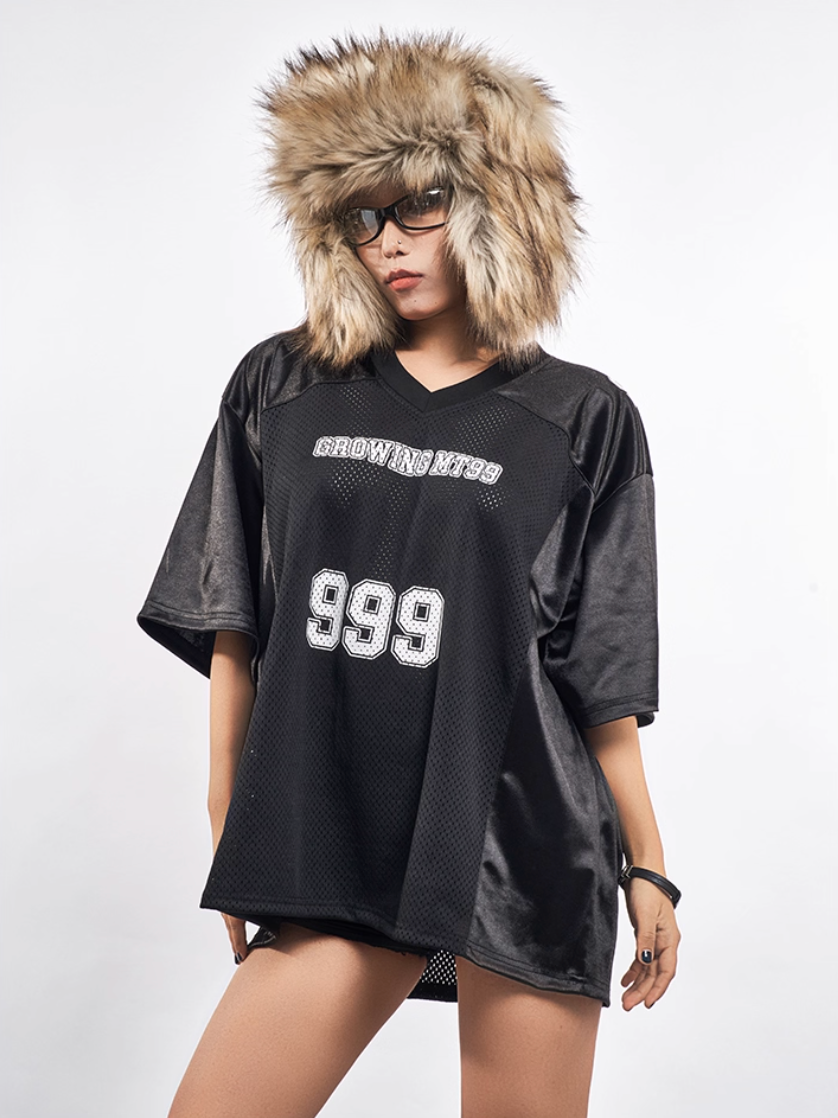 F3F Select 999 Number Print Mesh Hockey Jersey