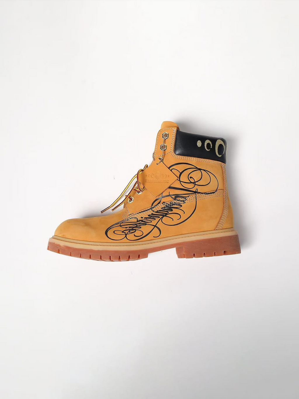 KARMANISTIC Nubuck Leather Embroidered Work Boots