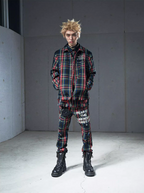 VENTUREK Tartan Check Embroidered Fringe Jacket