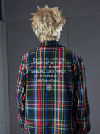 VENTUREK Tartan Check Embroidered Fringe Jacket