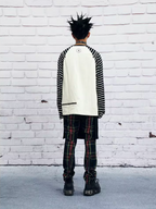 VENTUREK Multi Zipper Stripe Sleeve Raglan Long Sleeve Tee