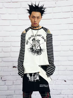 VENTUREK Multi Zipper Stripe Sleeve Raglan Long Sleeve Tee