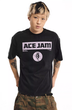 NOVACAM ACE JAM Vintage Washed Black Stitch Tee