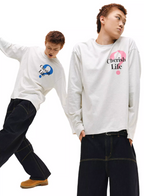 NOVACAM Question Mark Print Long Sleeve Tee