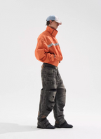 BLIND NO PLAN Reflective Stripes Short Jacket