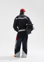 BLIND NO PLAN Reflective Stripes Short Jacket