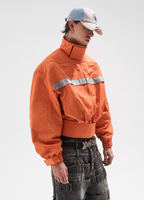 BLIND NO PLAN Reflective Stripes Short Jacket