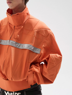 BLIND NO PLAN Reflective Stripes Short Jacket
