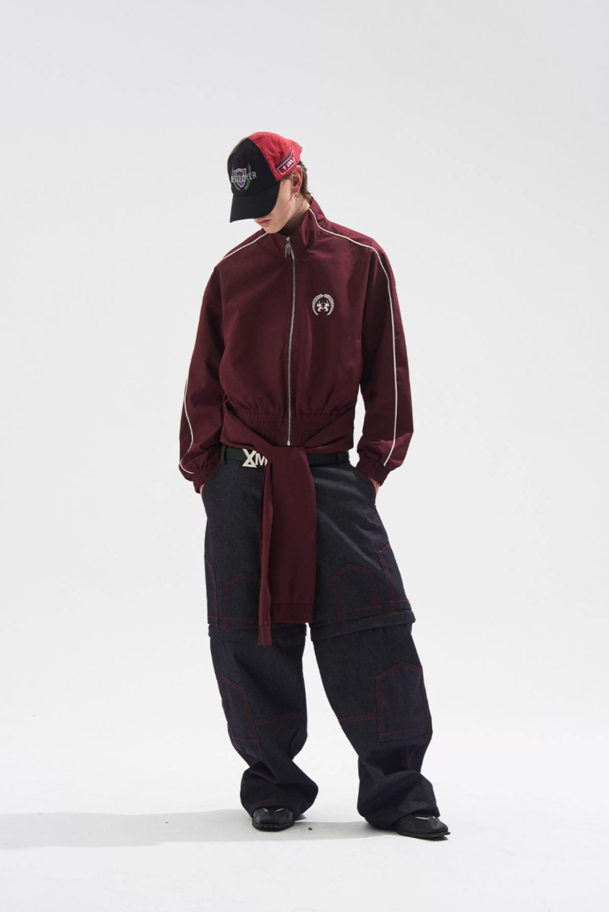BLIND NO PLAN Dual Form Detachable Sleeve Track Jacket