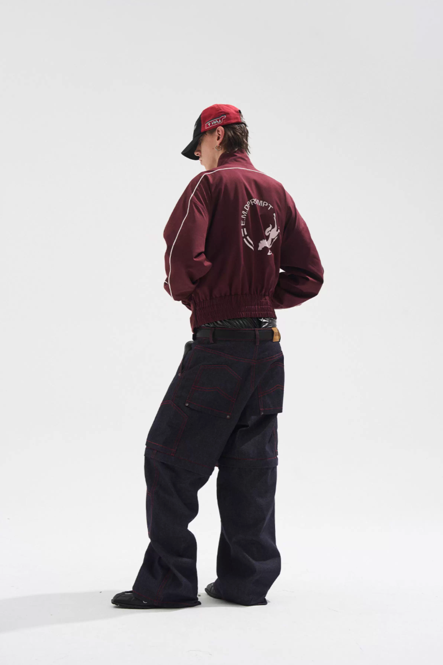 BLIND NO PLAN Dual Form Detachable Sleeve Track Jacket