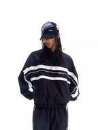 BLIND NO PLAN Color Block Windproof Sport Track Jacket