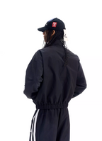 BLIND NO PLAN Color Block Windproof Sport Track Jacket