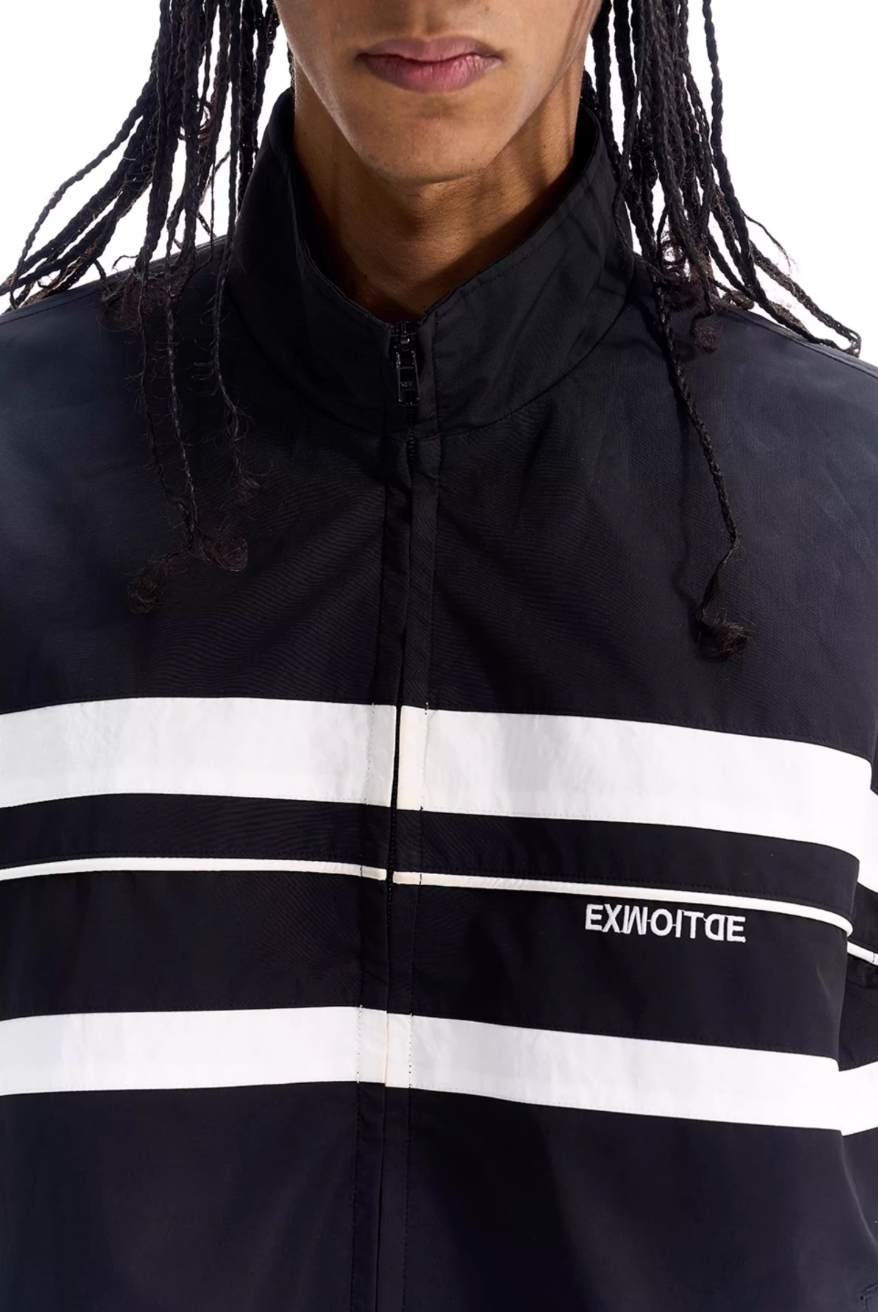 BLIND NO PLAN Color Block Windproof Sport Track Jacket