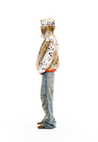 BLIND NO PLAN Reversible Leopard Fur Padded Bomber Jacket