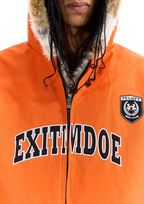 BLIND NO PLAN Reversible Leopard Fur Padded Bomber Jacket