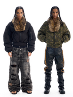 BLIND NO PLAN Reversible Camouflage MA-1 Bomber Jacket